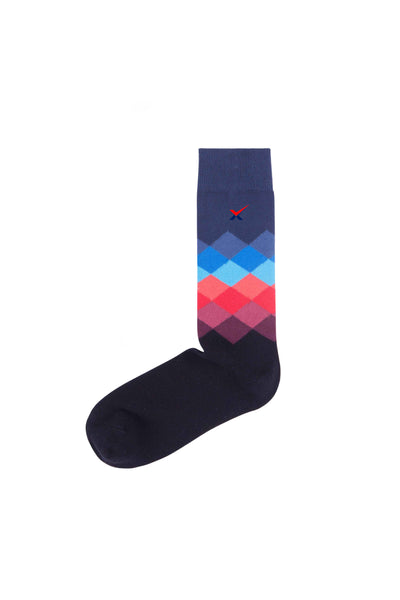 EXCLUSIVE STRIPS CALF SOCK FOR WALKABOUT AND SNEAKERS