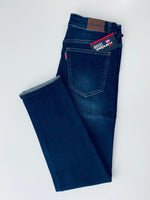 Xandaar Dark Indigo Blue Wash Skinny Fit Denim Jeans